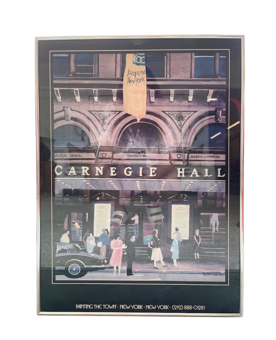 Vintage Framed Carnegie Hall Print