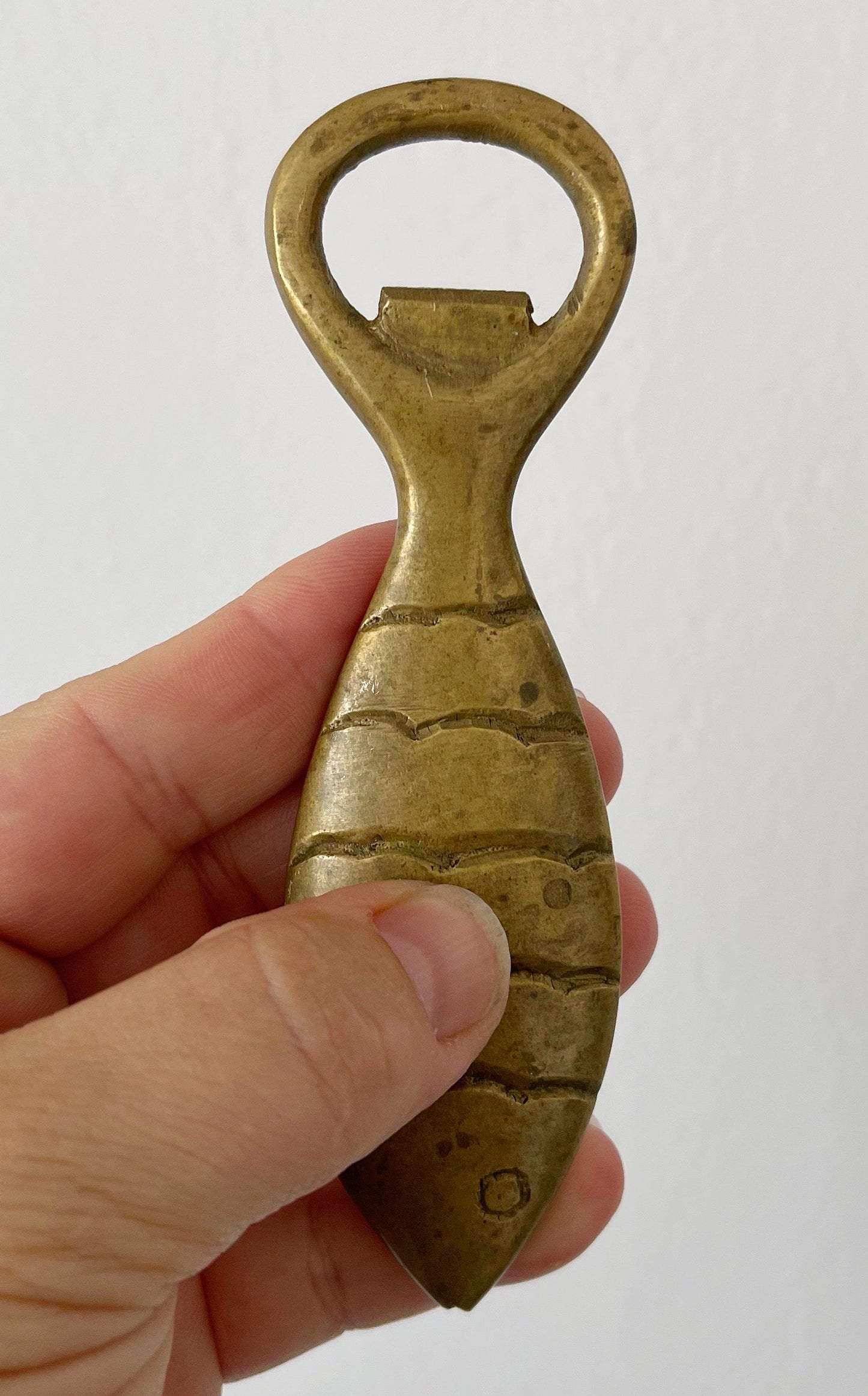 Vintage Brass Fish Bottle Opener
