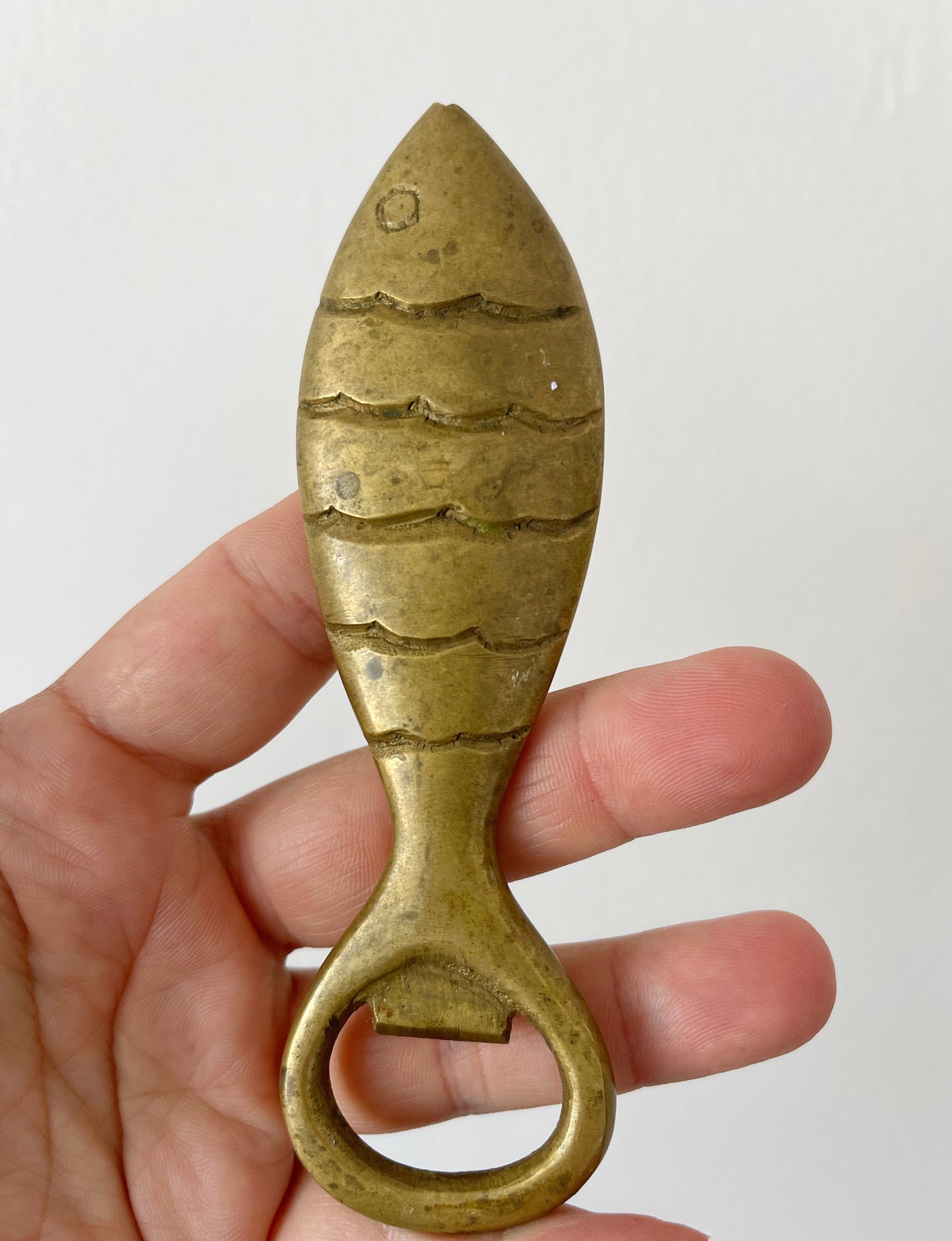 Vintage Brass Fish Bottle Opener