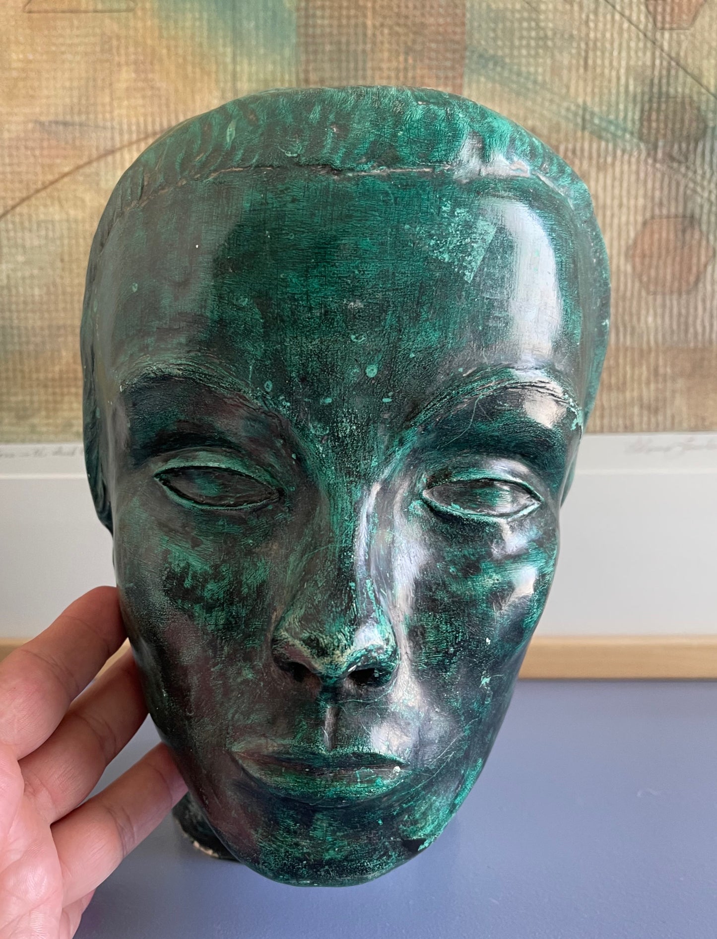 Vintage One-of-a-kind Plaster Head